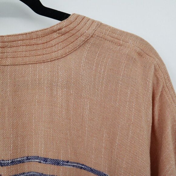 Elevenses Shoreline Kimono Cardigan Womens XS/S Peach Boho Western Beach Coastal - Picture 13 of 16